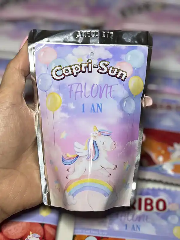 Boisson capri sun personnalisee