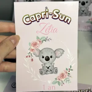 Boisson étiquette Capri Sun personnalisée