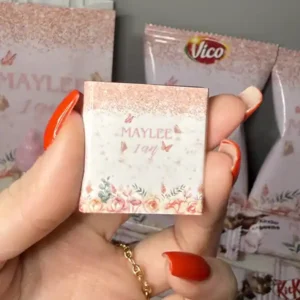 Emballage de carre chocolat personnalise