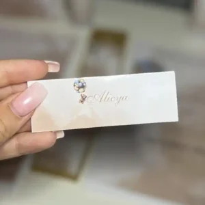 Marque place personnalise carton