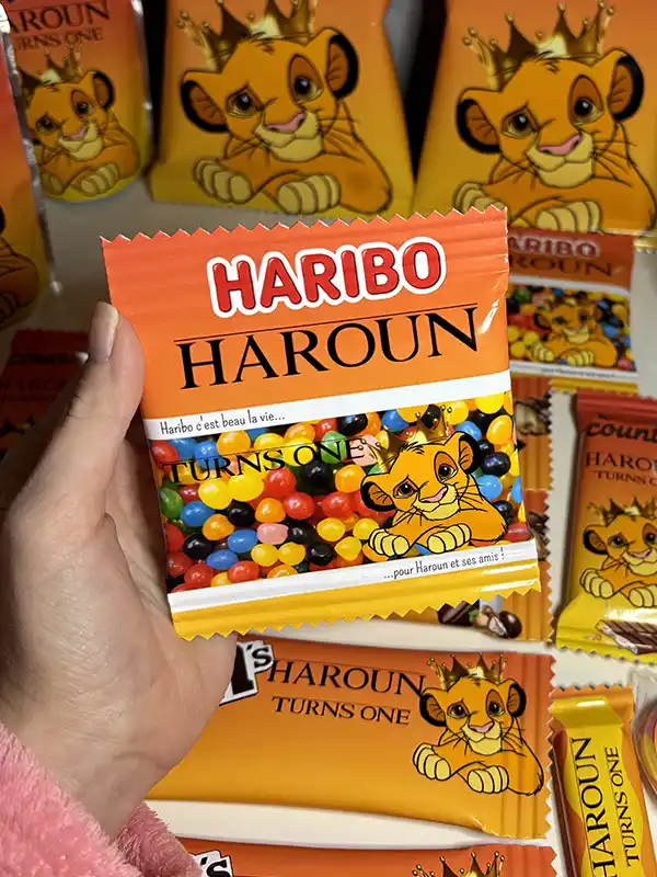 Paquet de bonbons personnalisé Haribo