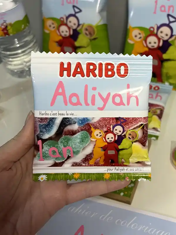 Paquet de bonbons personnalisé Haribo