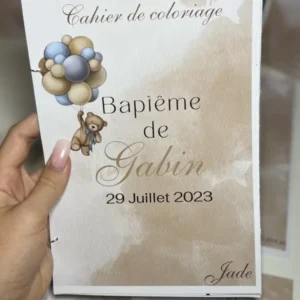 Cahier de coloriage personnalisé