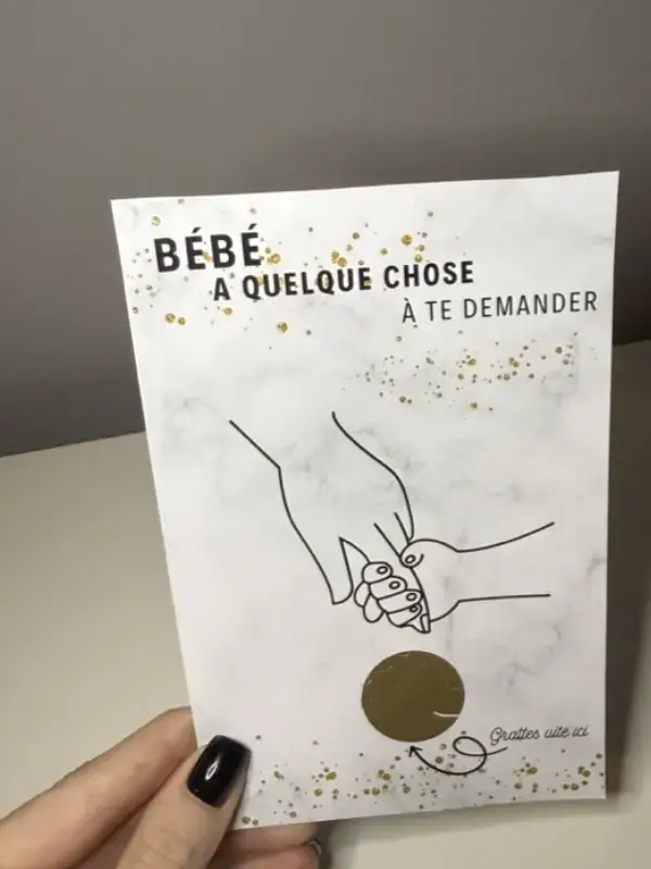 Carte à gratter personnalisée