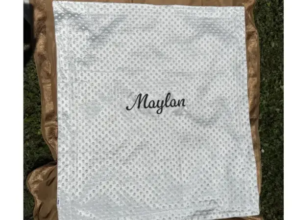 Couverture en Minky personnalisée