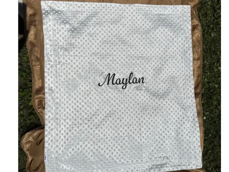 Couverture en Minky personnalisée