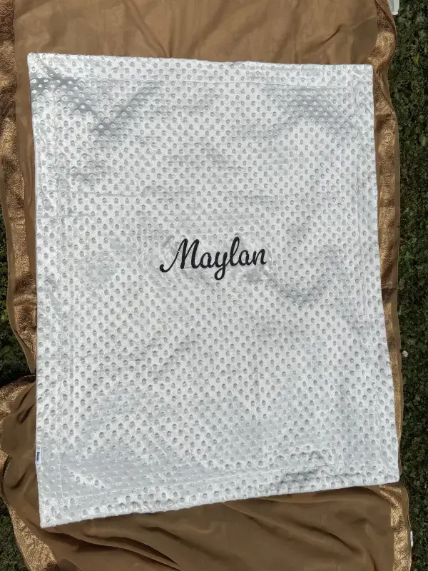 Couverture en Minky personnalisée